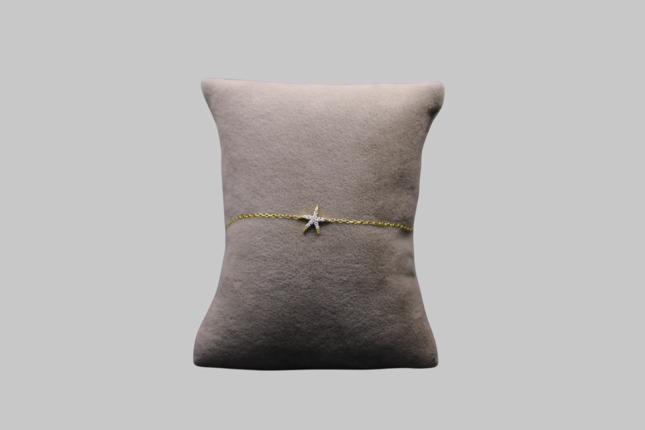 Gümüş Deniz Yıldızı Bileklik - Görsel 1