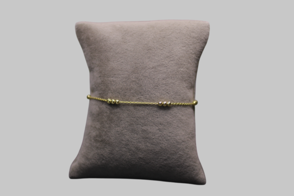 Gümüş Top Detaylı Zincir Bileklik