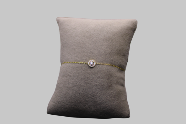 Gümüş Tek Taş Bileklik