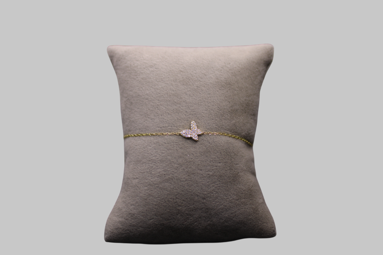 Gümüş Kelebek Bileklik - Görsel 1