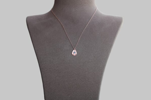 Gümüş Damla Nazar Boncuğu Kolye