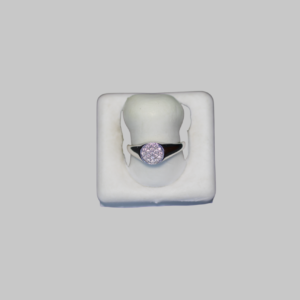 Gümüş O Ayarlanabilir Taşlı Yüzük - Görsel 2