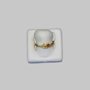 Gümüş Ay Yıldız Ayarlanabilir Taşlı Yüzük