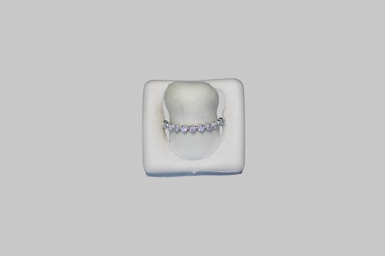 Gümüş On Bir Taş Yüzük - Görsel 2