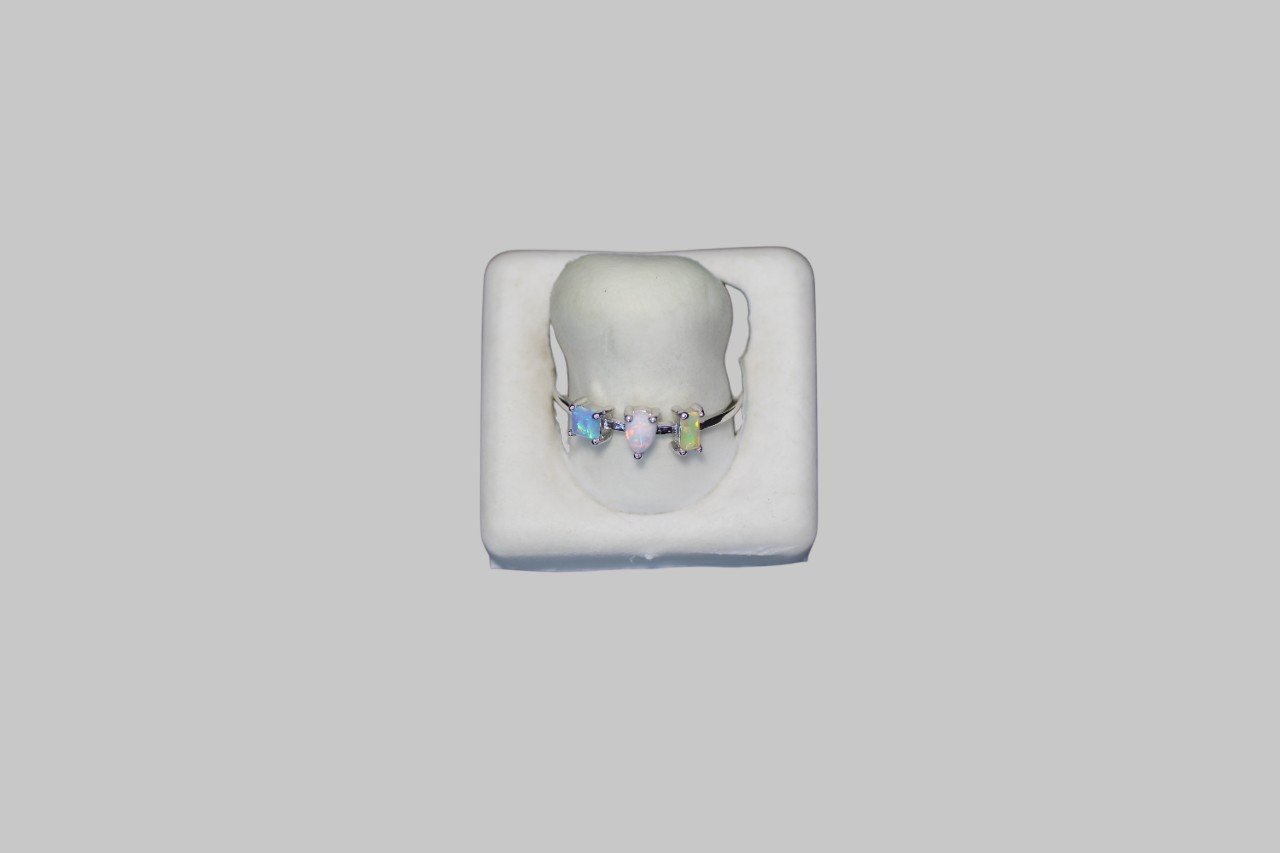 Gümüş Opal Taşlı Yüzük - Görsel 2