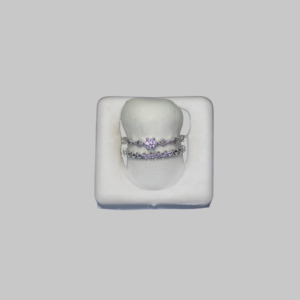 Gümüş Çiçek Ayarlanabilir Yüzük - Görsel 2