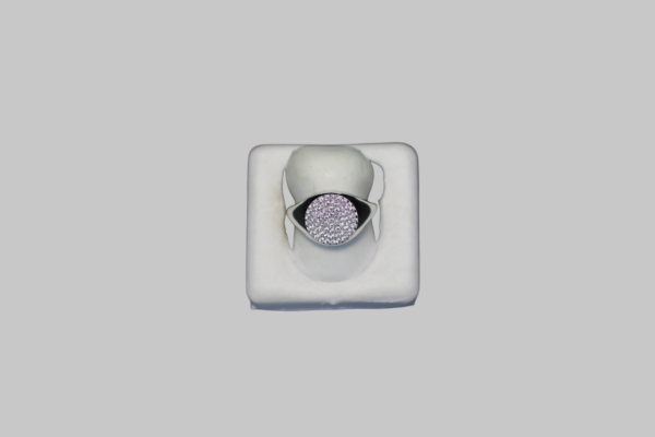 Gümüş Yuvarlak Ayarlanabilir Taşlı Yüzük