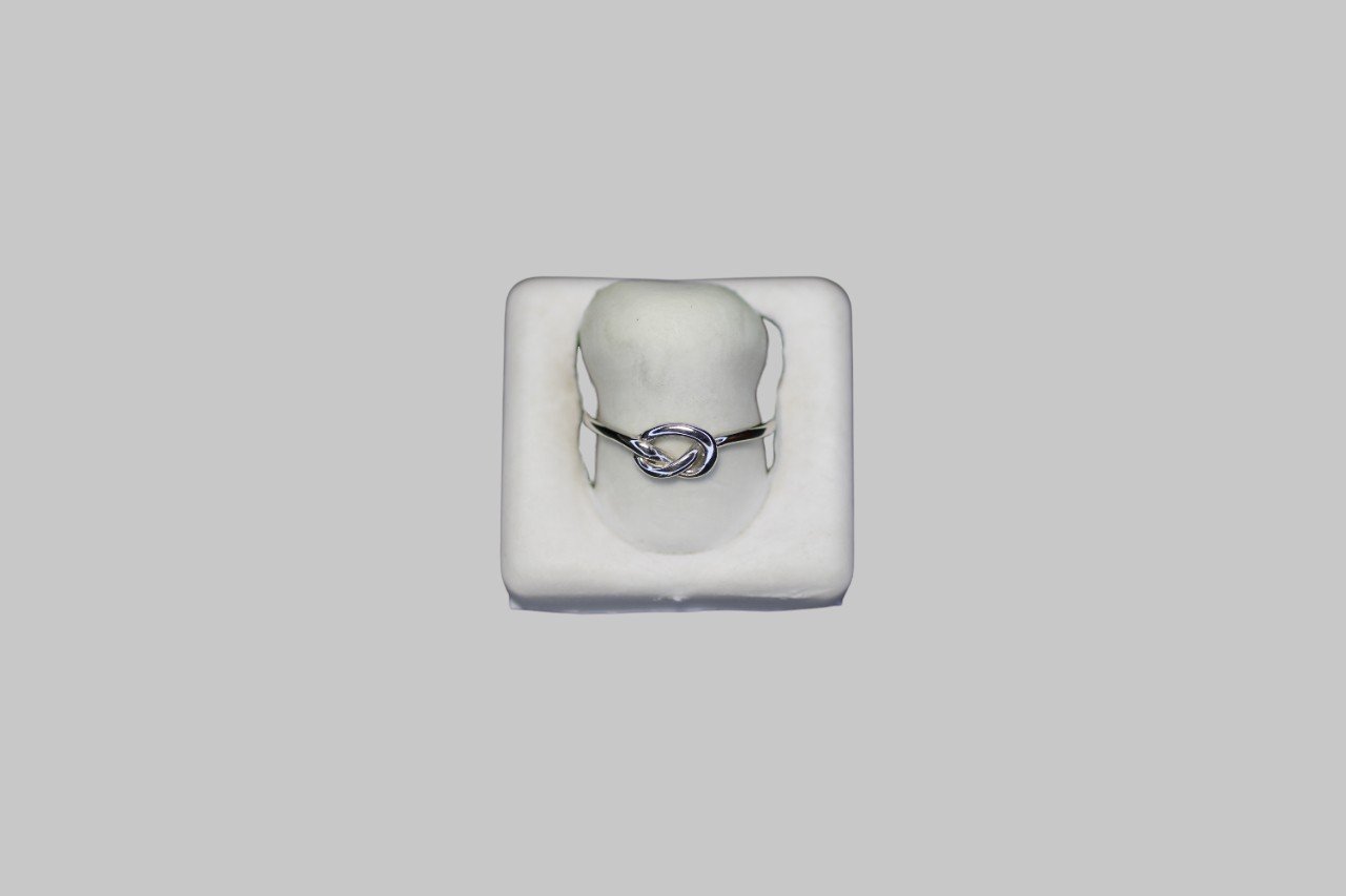 Gümüş Düğüm Ayarlanabilir Yüzük - Görsel 2