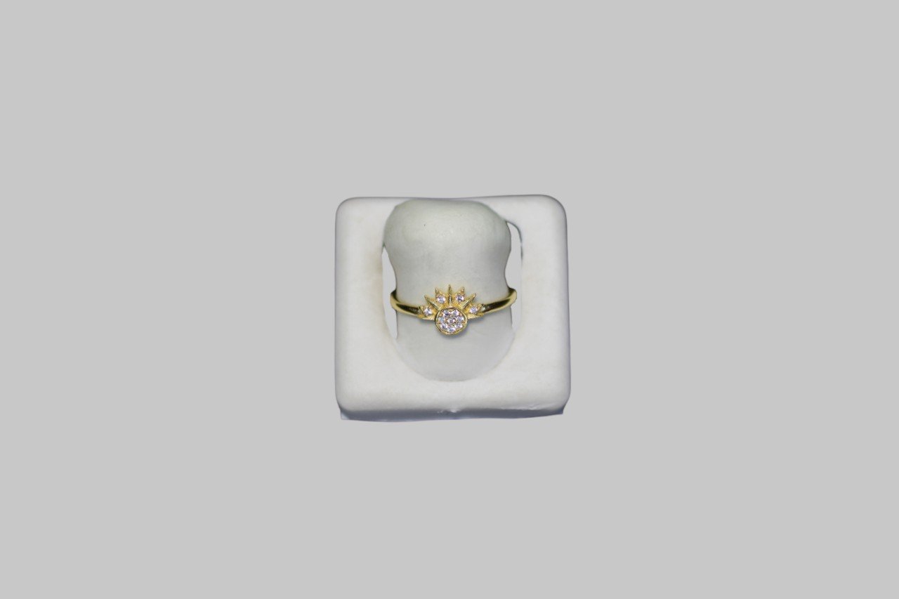 Gümüş Güneş Yüzük - Görsel 1