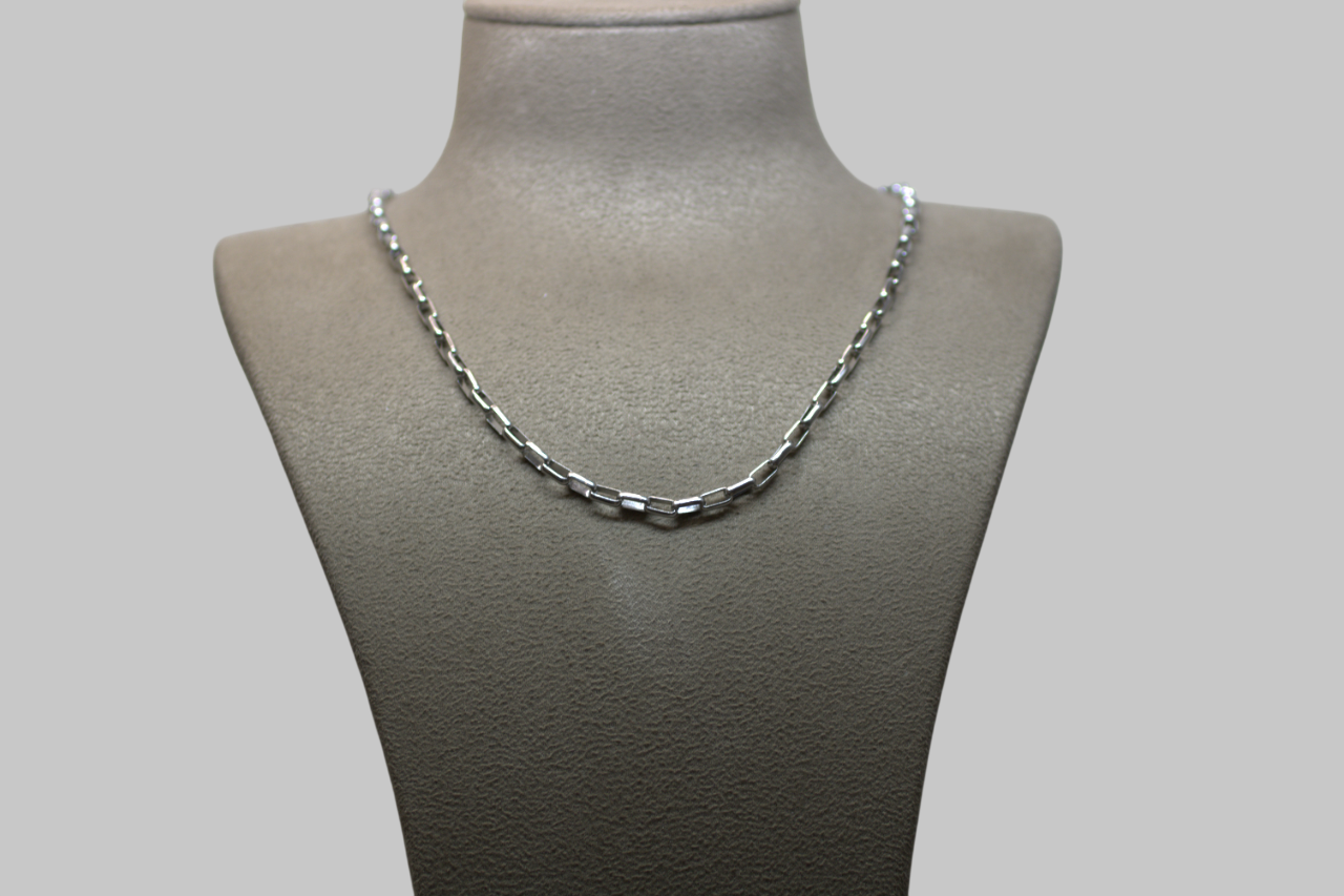 Dikdörtgen Zincir Kolye - Görsel 1