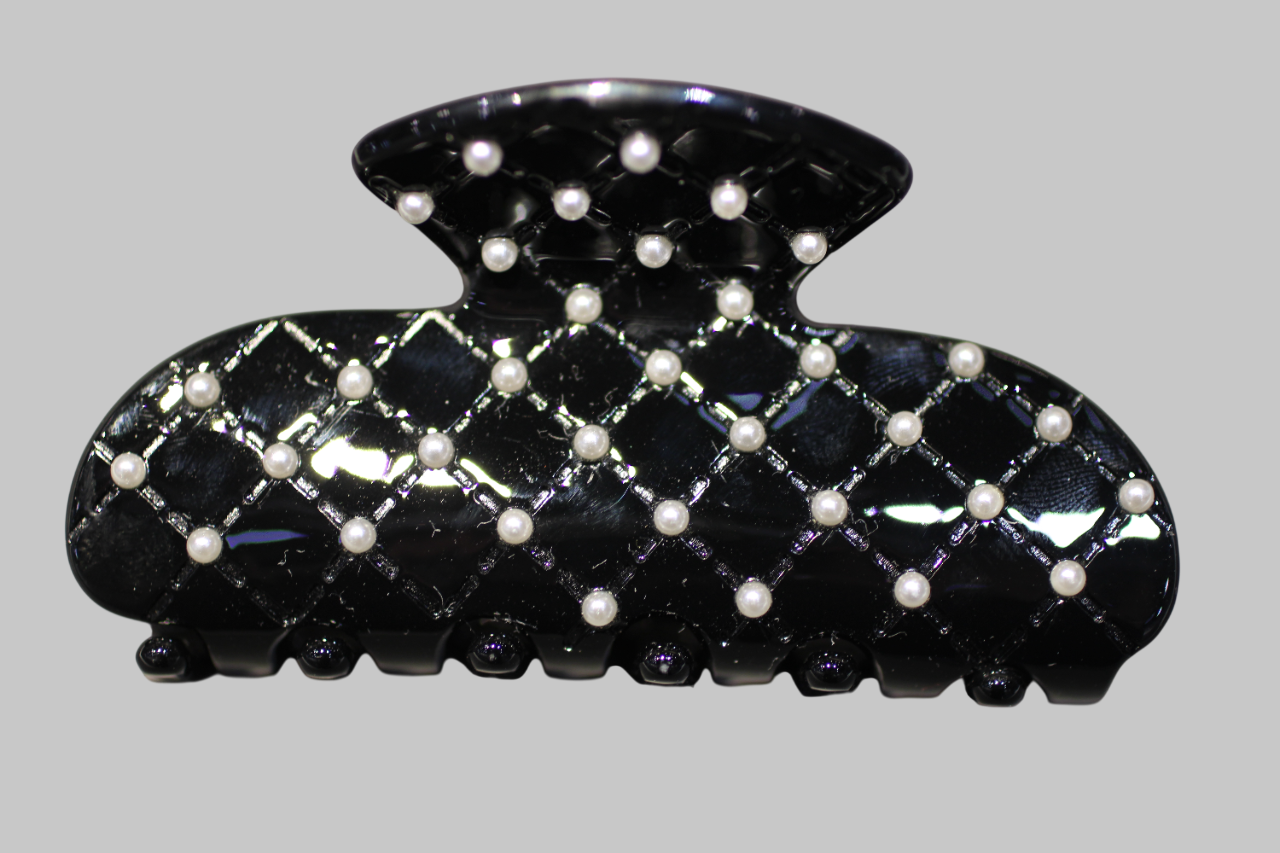 İnci Detaylı Küçük Kemik Toka - Görsel 2