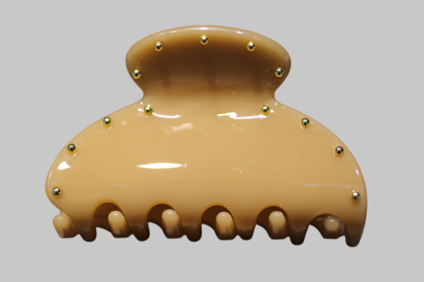 Gold Top Detaylı Küçük Kemik Toka