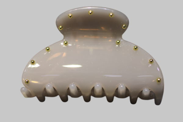 Gold Top Detaylı Küçük Kemik Toka